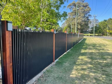 Black Aluminium Fence and Gates - Brisbane