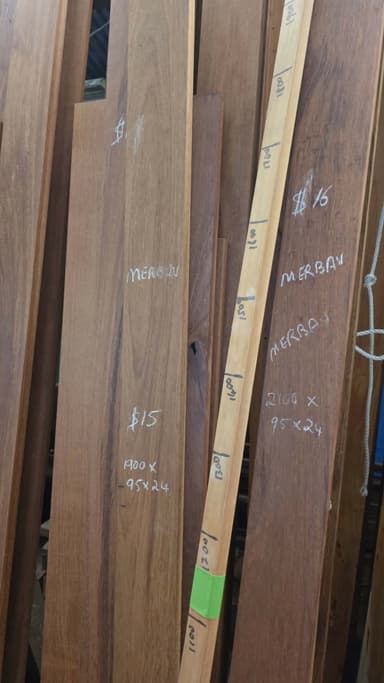 Merbau Timber Boards - Sheldon
