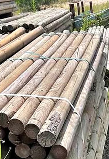 Treated Pine Round Posts - Doyalson