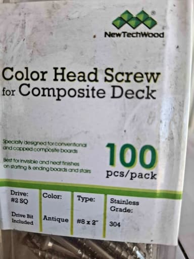 Composite Decking Screws - Warwick