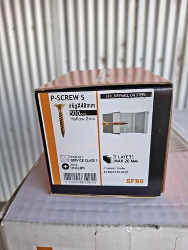 Yellow Zinc Plasterboard Screws - Warwick