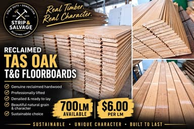 Reclaimed Tas Oak Floorboards - Noble Park