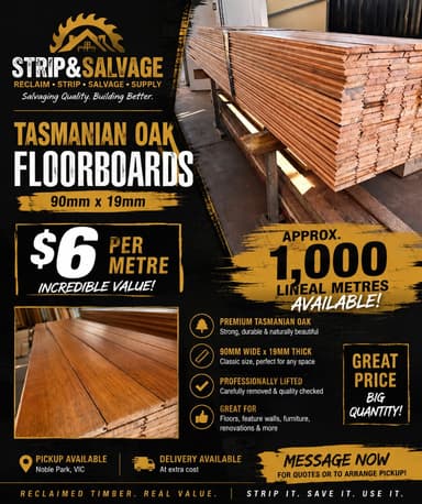 Tasmanian Oak Floorboards - Noble Park