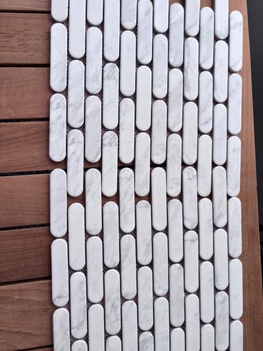 White Marble Mosaic Tiles - Clyde North