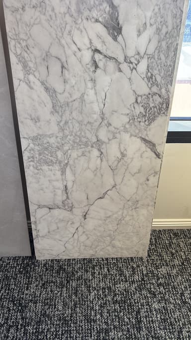 Snow White Marble Look Tiles - Clyde North