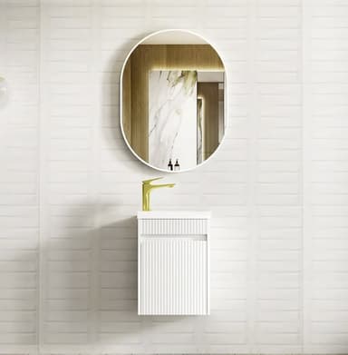 White Wall-Hung Vanity - Melbourne