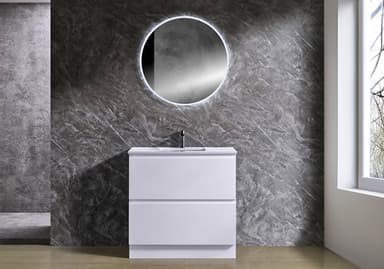 Gloss White Freestanding Vanity - Melbourne