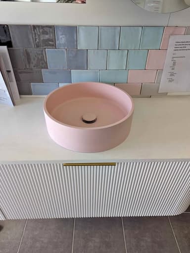 Pink Concrete Above-Counter Basin - Melbourne
