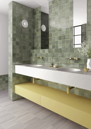 Green Square Wall Tiles - Melbourne