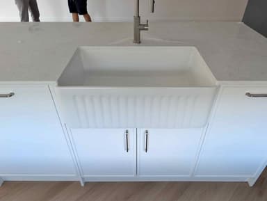White Fluted Butler Sink - Melbourne