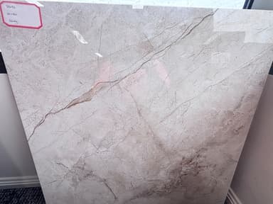Beige Marble-Look Porcelain Tiles - Clyde North