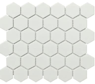 White Hexagon Mosaic Tiles - Melbourne