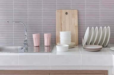 Sweet Lilac Kit Kat Mosaic Tiles - Melbourne