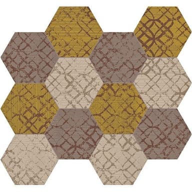 Mixed Tone Hexagon Mosaic Tiles - Melbourne