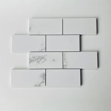 White Marble Look Mosaic Tiles - Melbourne