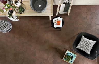 Tobacco Hexagon Floor Tiles - Melbourne