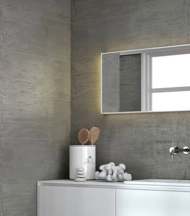 Graphite Rippled Wall Tiles - Melbourne