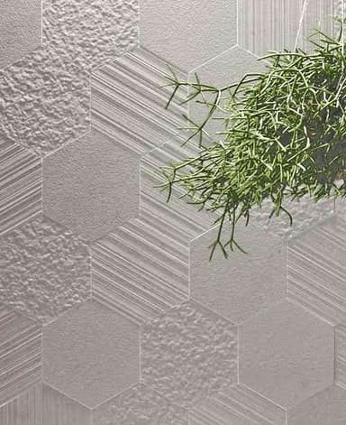 Grey Hexagon Mix Wall Tiles - Melbourne