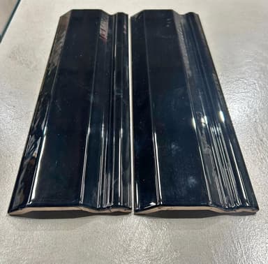 Black Gloss Skirting Tiles - Melbourne