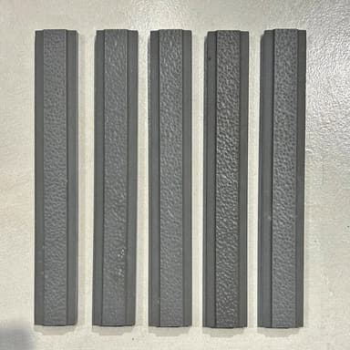 Charcoal Textured Border Tiles - Melbourne
