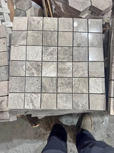 Grey Marble Mosaic Tiles - Tingalpa