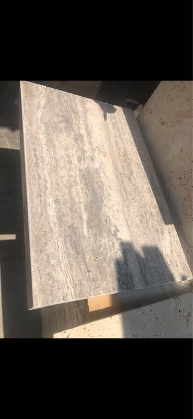 Silver Travertine Pool Coping - Tingalpa