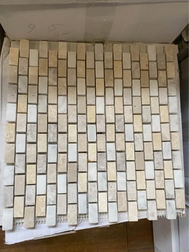 Cream Marble Mosaic Tiles - Tingalpa