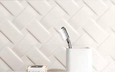 Italian made White 3D Wall Tiles - Coolum Beach