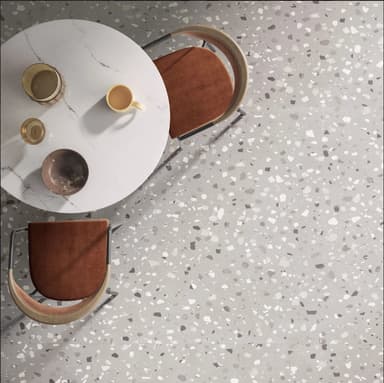 Grey Terrazzo Look Tiles - Coolum Beach