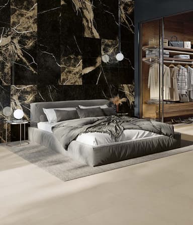 Black Marble Look Polished Wall Tiles - Coolum Beach