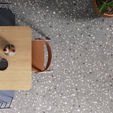 Grey Terrazzo Look Tiles - Coolum Beach