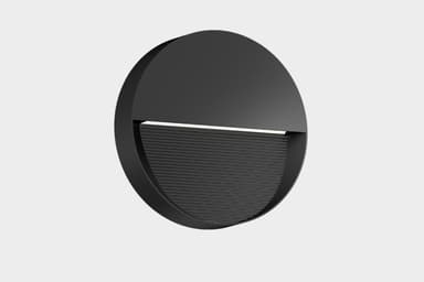Black Round LED Wall Light - Melbourne