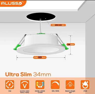 Alusso Ultra Slim LED Downlight - Perth